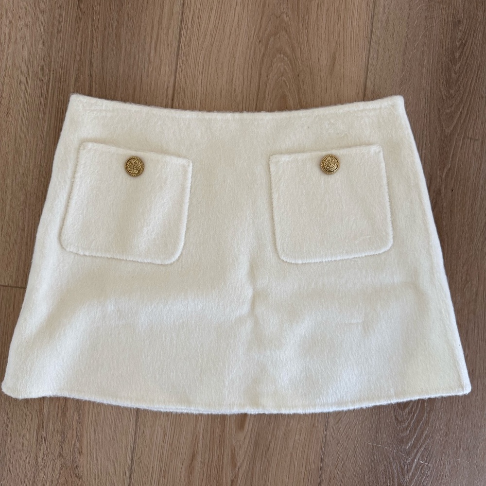 Loveshak Fancy Wool Cashmere Mini Skirt